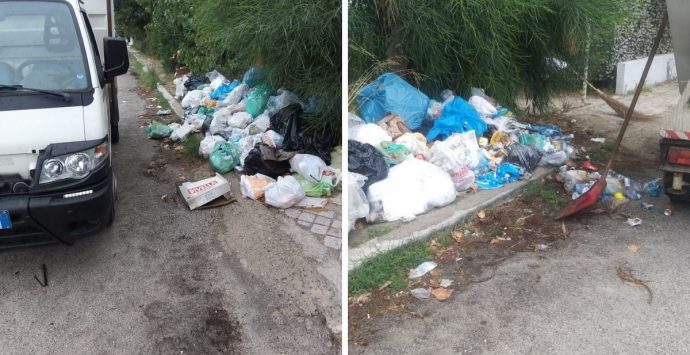 Rifiuti gettati in spiaggia a Briatico, il sindaco Vallone: «Ogni giorno una lotta contro incivili»