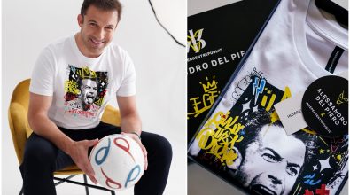 Alex Del Piero protagonista delle t-shirt made in Soriano famose in tutta Europa