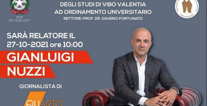 Gianluigi Nuzzi ritorna all’Istituto Italiano di Criminologia di Vibo Valentia