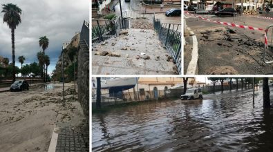 Bomba d’acqua a Tropea: tombini saltati e lungomare allagato -Video