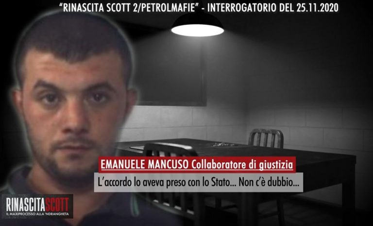Emanuele Mancuso e il presunto accordo del boss Scarpuni con lo Stato – Video