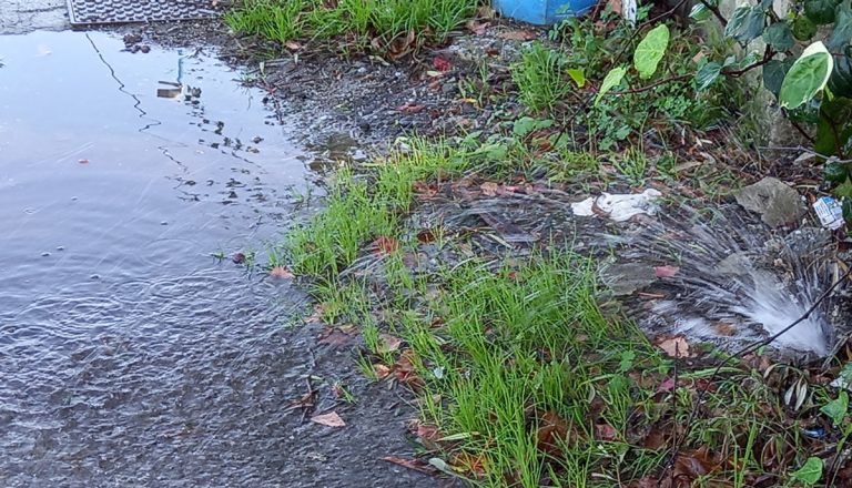 Bivona, perdita d’acqua in via delle Barche. E nessuno interviene