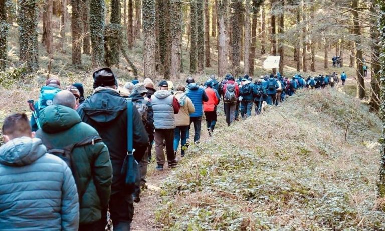 Giù le mani dalla faggeta di Monte Coppari: centinaia di cittadini invadono il bosco