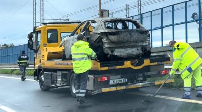 “Autostrada del Mediterraneo”: autoveicolo in fiamme all’altezza di Pizzo