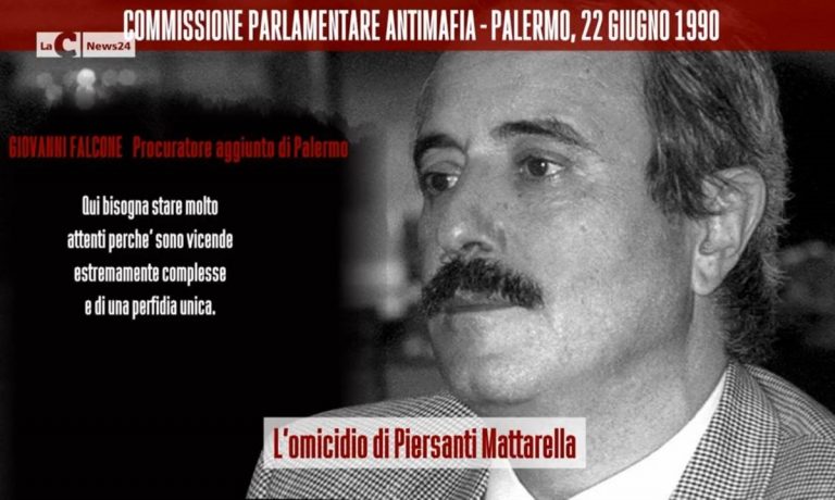 Gli omicidi politici e il delitto Mattarella: la voce di Falcone in un documento eccezionale