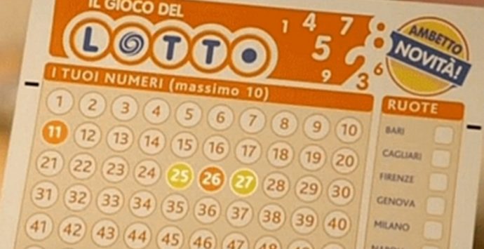 Il Lotto bacia il Vibonese: una doppia giocata fa vincere 180mila euro