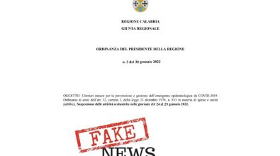 Scuole chiuse in Calabria? È una fake news, la smentita della Regione: «Ordinanza falsa»