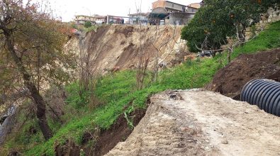 Frana minaccia le abitazioni, cresce la paura a San Calogero