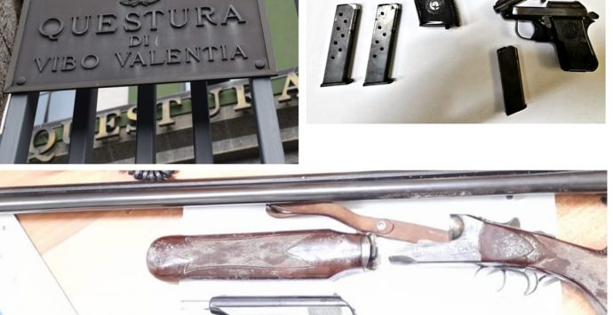 Droga e possesso di armi: dalla polizia denunce e sequestri nel Vibonese