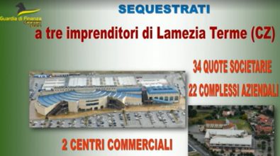 Maxi-sequestro beni a Lamezia: sigilli a 19 supermercati e centro commerciale -Video