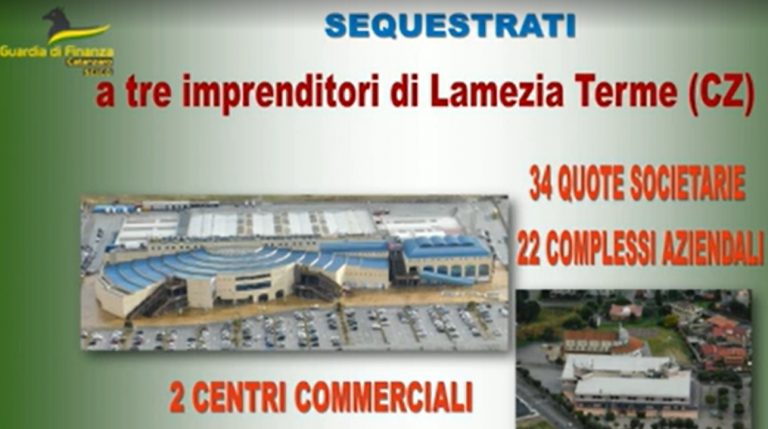 Maxi-sequestro beni a Lamezia: sigilli a 19 supermercati e centro commerciale -Video