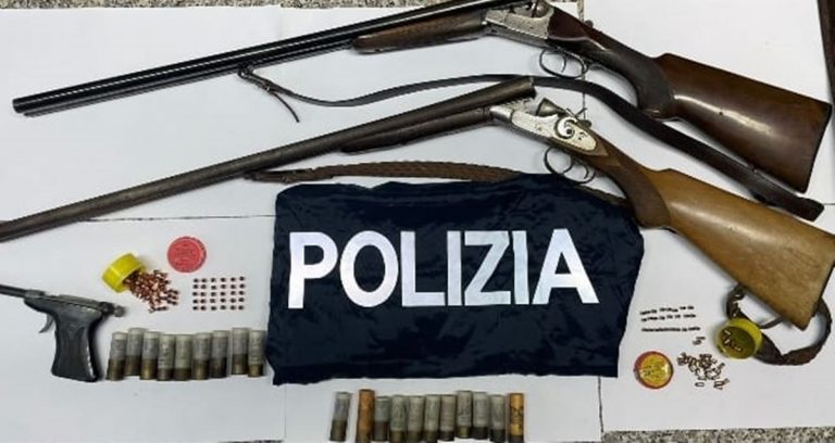 Armi: un arresto e una denuncia della polizia a Fabrizia