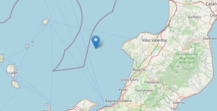 Terremoto nel Vibonese: scossa di magnitudo 4.1 al largo della costa