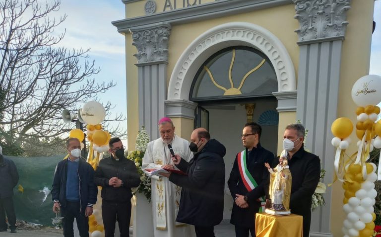 Cessaniti, ricostruita e inaugurata la cappella dedicata a San Basilio