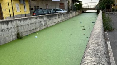 Vibo Marina, il fosso Antonucci non defluisce a mare: dal torrente un odore nauseabondo di fogna – Foto