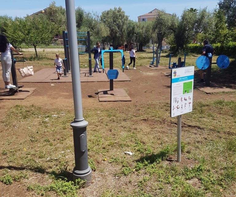 Vibo, il Comune lavora alla sistemazione dell’area fitness situata nel Parco Urbano