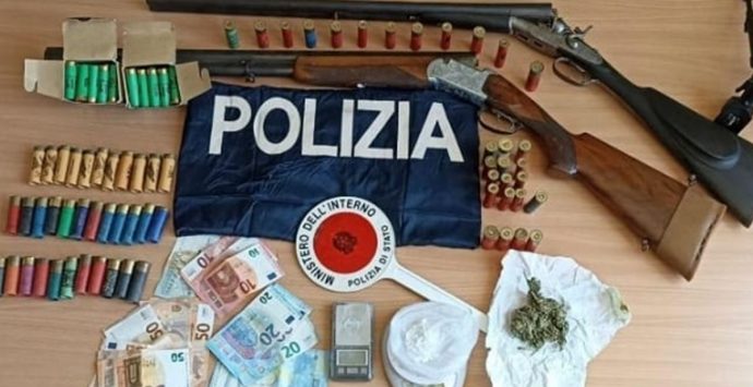 Armi e droga a Serra San Bruno: un arresto ad opera della polizia