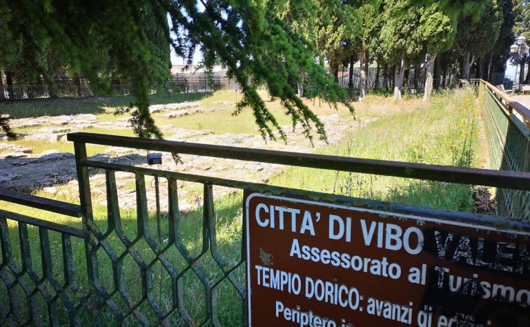I siti archeologici di Vibo tra erbacce e incuria, Lo Gatto: «Un vero tesoro nel totale abbandono» – Foto