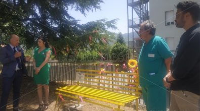 Inaugurata a Serra San Bruno la panchina gialla per sensibilizzare sull’endometriosi -Video