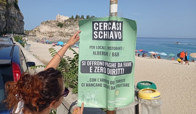 A Tropea, Vibo Marina e Bivona pubblici manifesti contro lo sfruttamento del lavoro