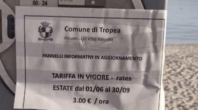 Parcheggi e tariffe alle “stelle”: a Tropea si paga sino a tre euro all’ora