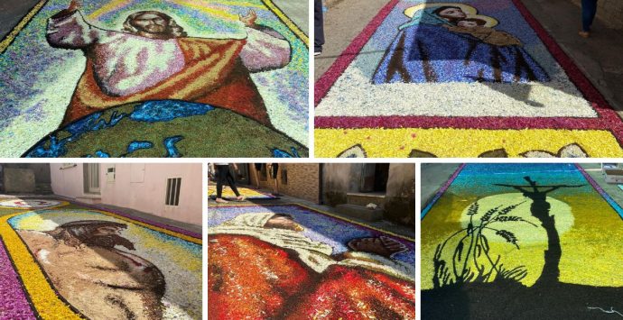 Arte e fede, per il Corpus domini a Potenzoni torna la storica Infiorata – Foto