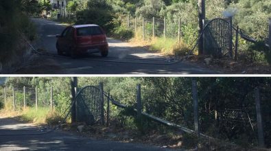 Cavo telefonico cade lungo la strada che collega Soriano a Sorianello