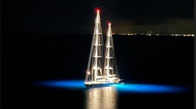 Barche da sogno nel porto di Vibo Marina, approda il superyacht a vela “Seven”