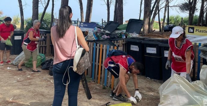 Pizzo, i volontari ripuliscono la pineta di Colamaio I: con loro anche il sindaco Pititto