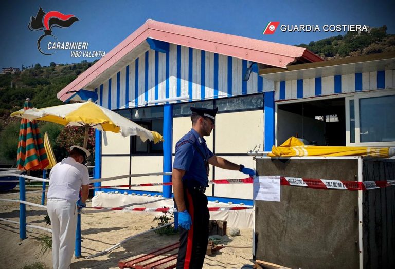 Nicotera Marina: sigilli e sanzioni per ristorante abusivo in spiaggia – Video