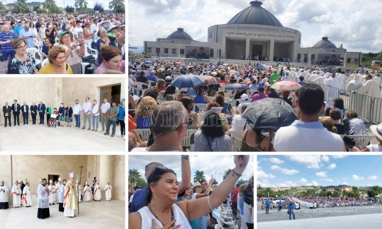 La Chiesa di Natuzza apre al culto: migliaia di fedeli in festa a Paravati