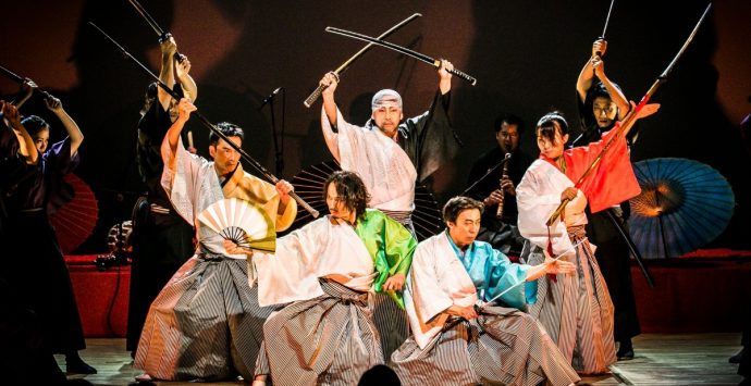 Teatro, la compagnia giapponese Samurai artist Kamui approda a Tropea