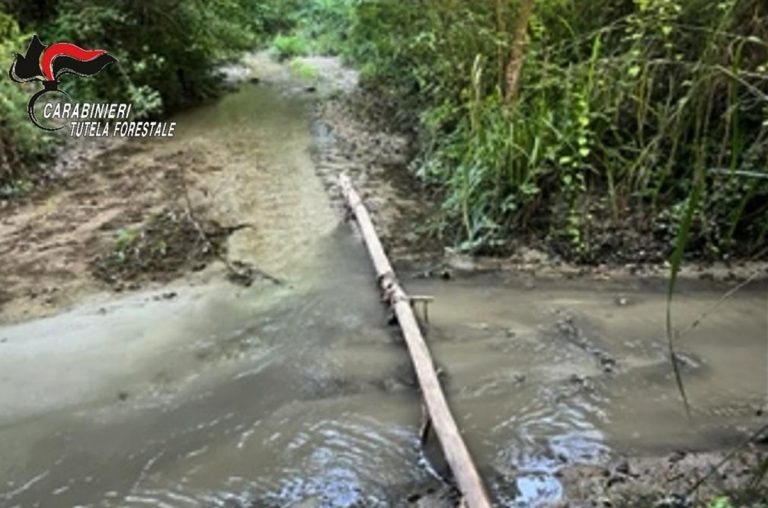 Reflui fognari nel torrente Murria, sequestrato punto di scarico a Zungri