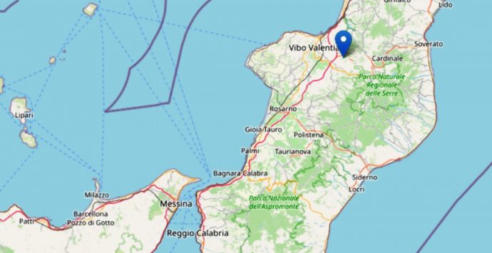 Lieve scossa di terremoto in Calabria: il sisma nella notte con epicentro a Vazzano