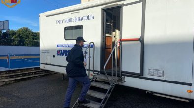 Vibo, alla scuola di Polizia fa tappa la “Maratona del Donatore”