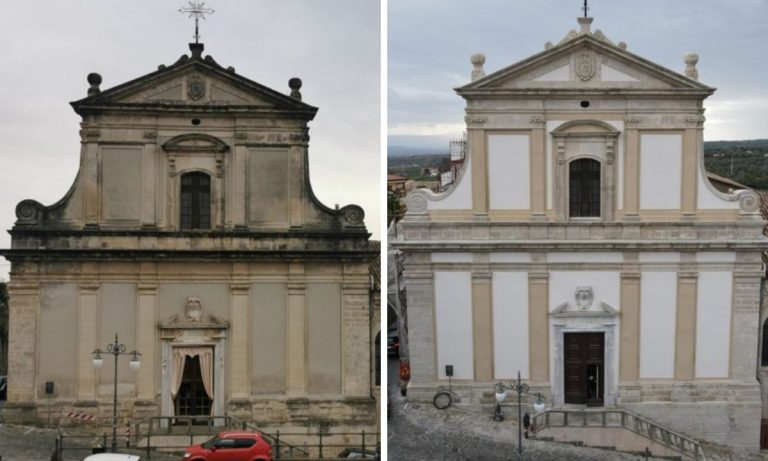 Vibo, il restauro riporta alla luce l’antica bellezza della chiesa di San Giuseppe