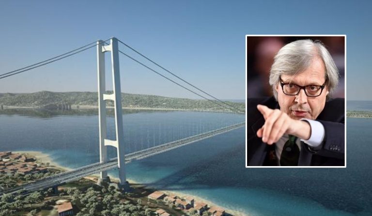 Ponte sullo Stretto, Sgarbi: «Spero che il Governo riesca a realizzare il sogno»