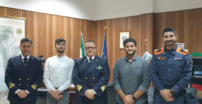 Dal Nautico di Pizzo all’Università di Messina, due studenti in tirocinio alla Capitaneria di Vibo Marina