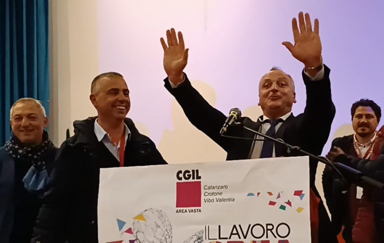 Cgil: Enzo Scalese rieletto segretario dell’Area Vasta Catanzaro-Crotone-Vibo