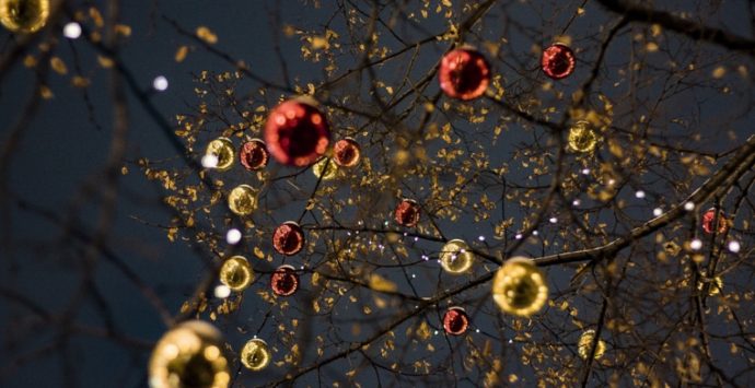 A Pizzo un albero di Natale realizzato con materiale riciclato