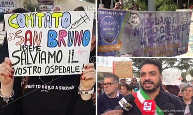 Il Comitato San Bruno dopo il sit-in a Catanzaro: «Dalla Regione rassicurazioni sull’ospedale di Serra»