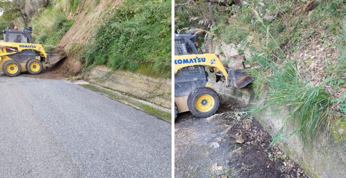 Riaperta la strada Parghelia-Zaccanopoli, era stata chiusa per il crollo di un muretto