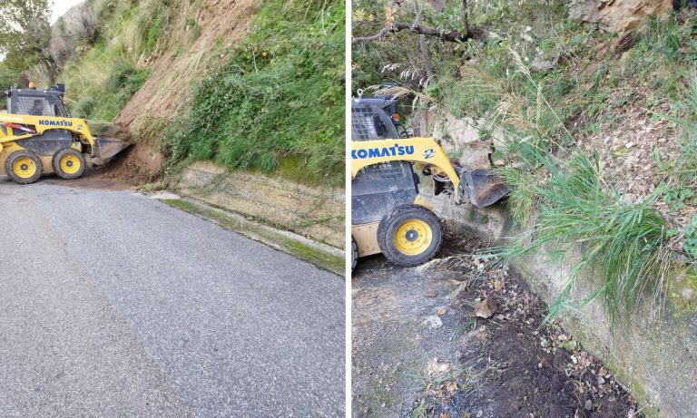 Riaperta la strada Parghelia-Zaccanopoli, era stata chiusa per il crollo di un muretto