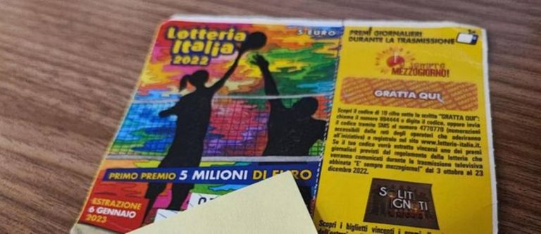 Lotteria Italia, in Calabria venduti 115mila biglietti: il dato nel Vibonese