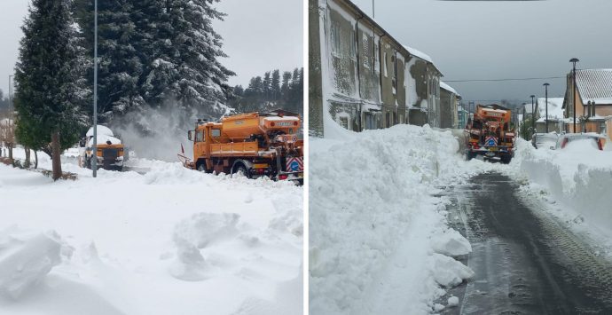 Neve, i mezzi dell’Anas raggiungono Nardodipace per sbloccare le strade