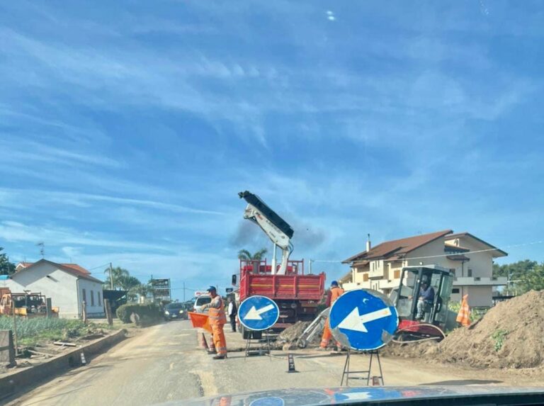 Ricadi-Tropea, iniziati i lavori di ripristino della strada provinciale n. 22