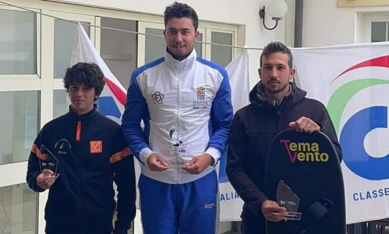 Campionato di kite foil, per Ferrone del Circolo velico Santa venere un ottimo terzo posto