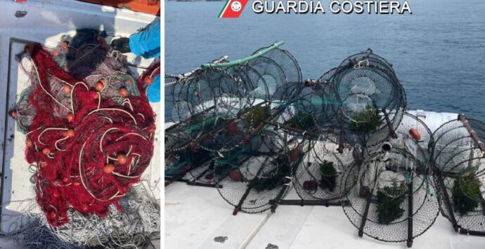 Pesca illegale, sequestri della Capitaneria di Vibo Marina e multe per seimila euro