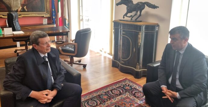 Vibo, visita del nuovo prefetto Grieco al presidente della Provincia L’Andolina