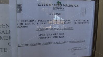 Pasqua con l’orologio in mano per i cimiteri di Vibo ed a Pasquetta tutto chiuso per carenza di personale – Video